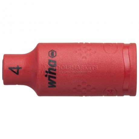 Торцевая головка с внутренним шестигранником, изолированная внешний шестигранник 3/8" 19 мм серия 7207NS WIHA WH-43074