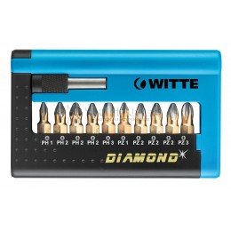 Набор бит COMBIT-BOX 11 DIAMOND 5PH/5PZ, адапетр, 11 предметов WITTE 28452
