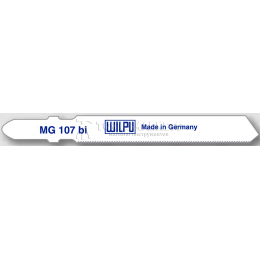 Пилка по металлу MG 107 biх5штук/упаковка для тонкой жести, высокосортной стали от 0,5 до 1,5 мм WILPU 0252100005