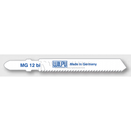 Пилка по металлу MG 12 biх5штук/упаковка для стали, нержавеющей стали,цветных металлов, алюминия от 2,5 до 6 мм WILPU 0265100005