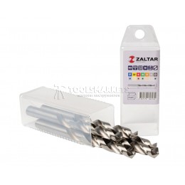 Комплект свёрл по металлу индустриальных, 5 шт, DIN 338, HSS-G, Тип N, 5xD, Ø12.00 мм ZALTAR ZA-73120-S5
