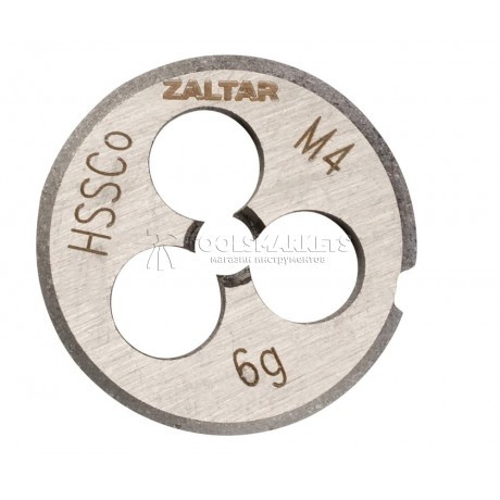 Плашка круглая резьбонарезная HSS-E, DIN 223 B (DIN EN 22568), M4 x 0.7, 20 x 5 Плашка круглая резьбонарезная HSS-E, DIN 223 B (DIN EN 22568), M4 x 0.7, 20 x 5