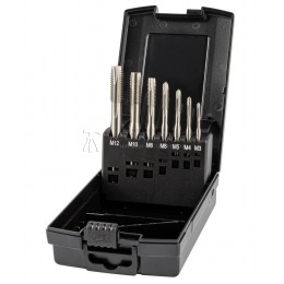 Набор метчиков машинных HSS, DIN 371/376, Тип B, 7 пр., M3-M12 ZALTAR ZA-10316