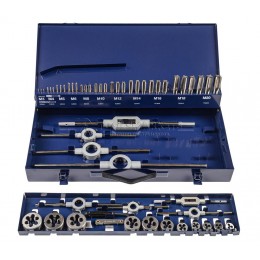 Набор резьбонарезного инструмента STM 35 HSS, 54 пр., M3-M4-M5-M6-M8-M10-M12-M14-M16-M18-M20 ZALTAR ZA-10723