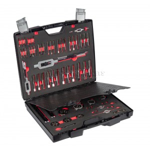 Набор резьбонарезного инструмента STM 55 HSS, 64 пр., M3-M4-M5-M6-M8-M10-M12-M14-M16-M18-M20-M22-M24 ZALTAR ZA-10724