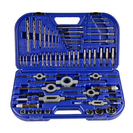 Набор резьбонарезного инструмента KH46S HSS, 58 пр., M3-M4-M5-M6-M8-M10-M12 ZALTAR ZA-450000