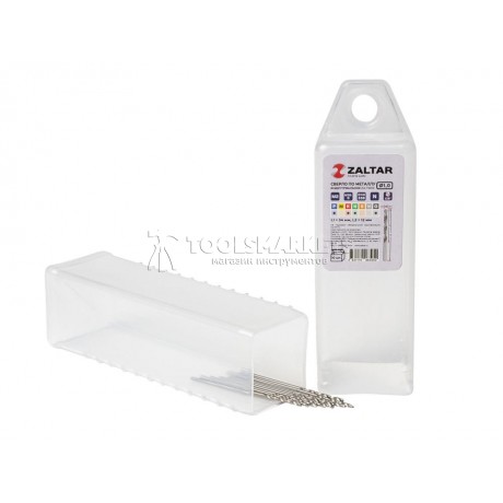 Комплект свёрл по металлу индустриальных, 10 шт, DIN 338, HSS-G, Тип N, 5xD, Ø1.00 мм Комплект свёрл по металлу индустриальных, 10 шт, DIN 338, HSS-G, Тип N, 5xD, Ø1.00 мм