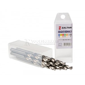 Комплект свёрл по металлу индустриальных, 10 шт, DIN 338, HSS-G, Тип N, 5xD, Ø8.00 мм ZALTAR ZA-73080-S10