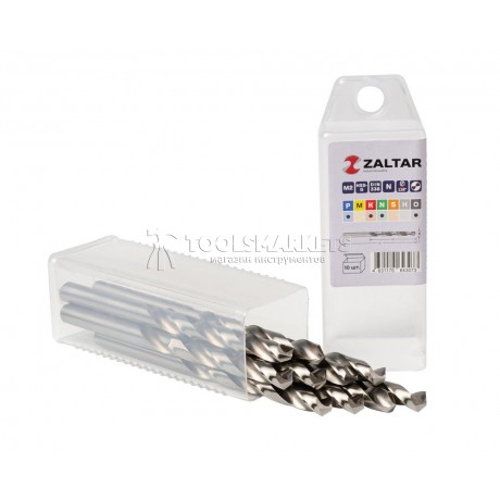 Комплект свёрл по металлу индустриальных, 10 шт, DIN 338, HSS-G, Тип N, 5xD, Ø8.00 мм ZALTAR ZA-73080-S10 Комплект свёрл по металлу индустриальных, 10 шт, DIN 338, HSS-G, Тип N, 5xD, Ø8.00 мм ZALTAR ZA-73080-S10