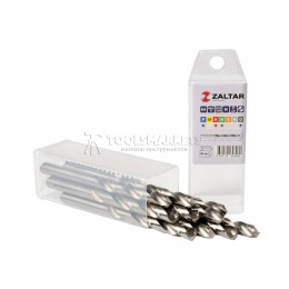 Комплект свёрл по металлу индустриальных, 10 шт, DIN 338, HSS-G, Тип N, 5xD, Ø8.50 мм ZALTAR ZA-73085-S10