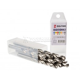 Комплект свёрл по металлу индустриальных, 10 шт, DIN 338, HSS-G, Тип N, 5xD, Ø9.00 мм ZALTAR ZA-73090-S10