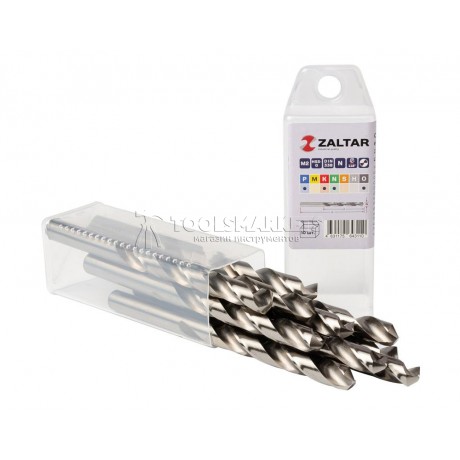 Комплект свёрл по металлу индустриальных, 10 шт, DIN 338, HSS-G, Тип N, 5xD, Ø10.00 мм ZALTAR ZA-73100-S10 Комплект свёрл по металлу индустриальных, 10 шт, DIN 338, HSS-G, Тип N, 5xD, Ø10.00 мм ZALTAR ZA-73100-S10