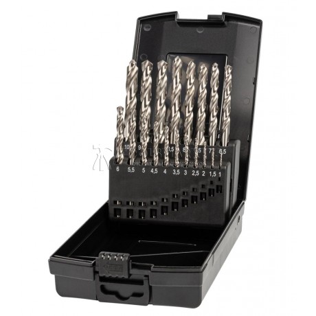 Набор свёрл по металлу, индустриальных, 19 пр.,Ø1.0-10.0 мм x 0.5, DIN 338, HSS-G, Тип N, 5xD ZALTAR ZA-73161 Набор свёрл по металлу, индустриальных, 19 пр.,Ø1.0-10.0 мм x 0.5, DIN 338, HSS-G, Тип N, 5xD ZALTAR ZA-73161