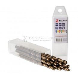 Комплект свёрл по металлу индустриальных, 10 шт, DIN 338, HSS-E Co5, Тип VA, 5xD, Ø6.70 мм ZALTAR ZA-74067-S10