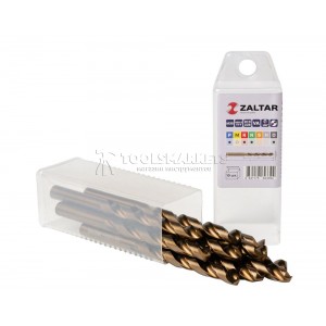 Комплект свёрл по металлу индустриальных, 10 шт, DIN 338, HSS-E Co5, Тип VA, 5xD, Ø8.50 мм ZALTAR ZA-74085-S10