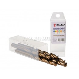 Комплект свёрл по металлу индустриальных, 5 шт, DIN 338, HSS-E Co5, Тип VA, 5xD, Ø10.50 мм ZALTAR ZA-74105-S5
