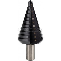 Заказать Сверло ступенчатое, HSS TiAlN, Ø9-36 мм, прямая канавка, трехплоскостной хвостовик ZALTAR ZA-50069 отпроизводителя ZALTAR